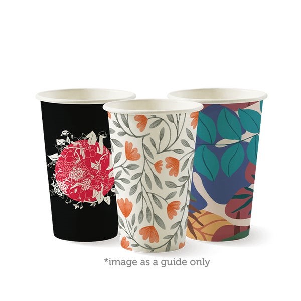 12OZ SW CUP COMPOSTABLE ART SERIES (90mm) QTY 1000/50