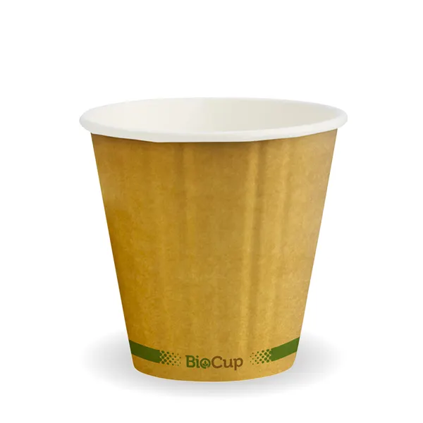 8OZ DW CUP Compostable KRAFT (90mm) QTY 500/25