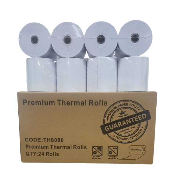 THERMAL ROLLS CASH REGISTER (80x80MM) QTY 24