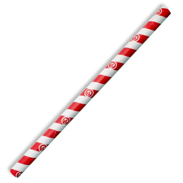 STRAW REGULAR RED STRIPE QTY 2500/250