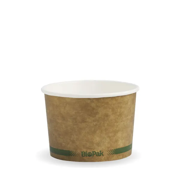 8OZ (250ML)  KRAFT PAPER CONTAINER QTY 1000/50