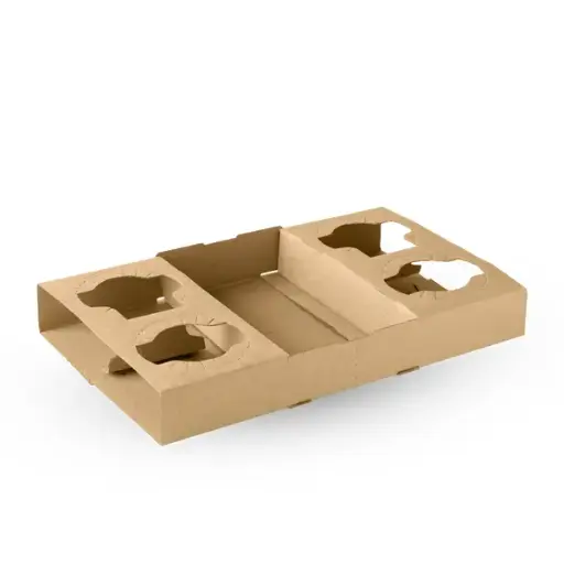 2/4 CUP TRAY FOLDABLE QTY 100