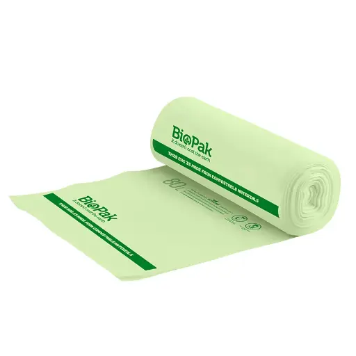 80L BIN LINER COMPOSTABLE (AS4736) QTY 240/20