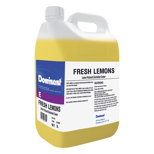 Fresh Lemons 5L disinfectant and deodorise any washable surface