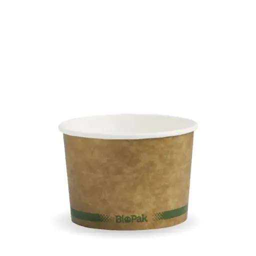 8OZ (250ML)  KRAFT PAPER CONTAINER QTY 1000/50